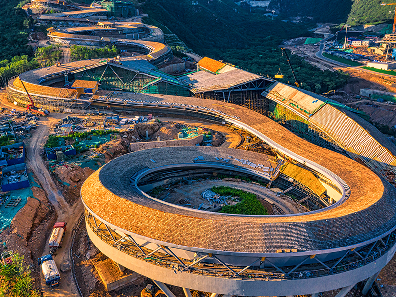 Winter Olympics ski track