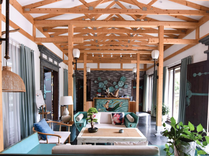 Mga Wooden Structure Guesthouse Malapit sa Slender West Lake sa Yangzhou