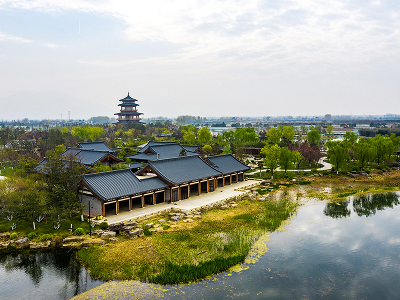 Gusali ng Timber Structure ng Xi'an Meibei Lake