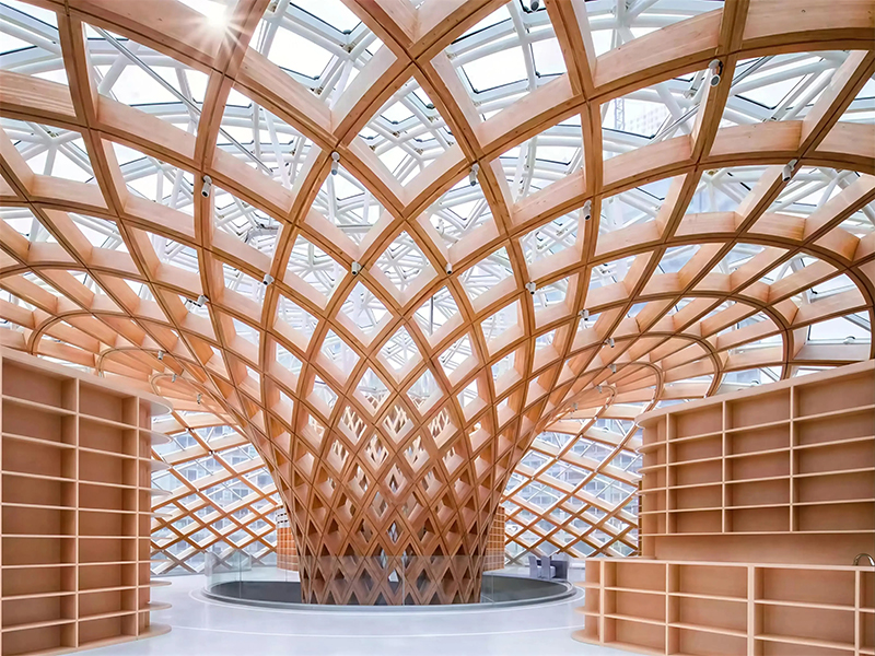 Curved Beam Glued Laminated Timber
